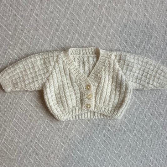 Cream cardi - 0-3M