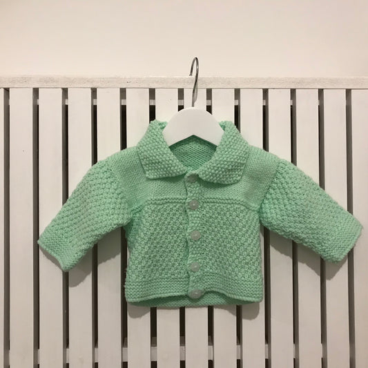 Turquoise cardi - Newborn