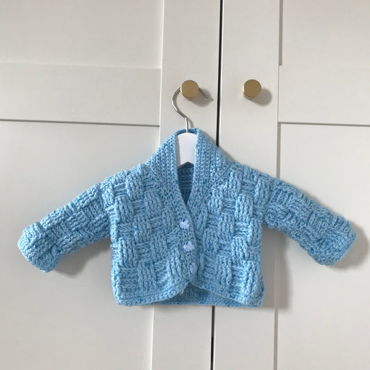 Blue cardi - Newborn