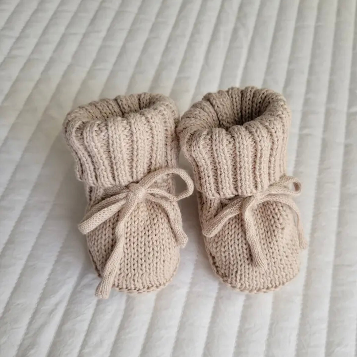 Beige booties