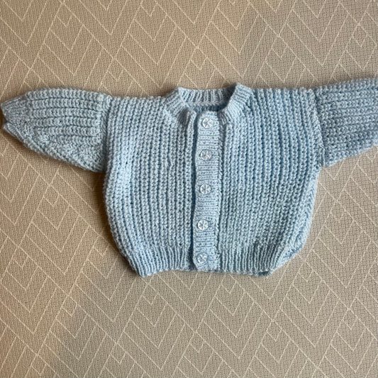 Blue cardi - 3-6m