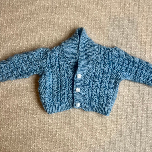 Blue cardi - 3-6m