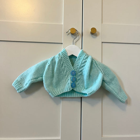 Blue cardi - Newborn